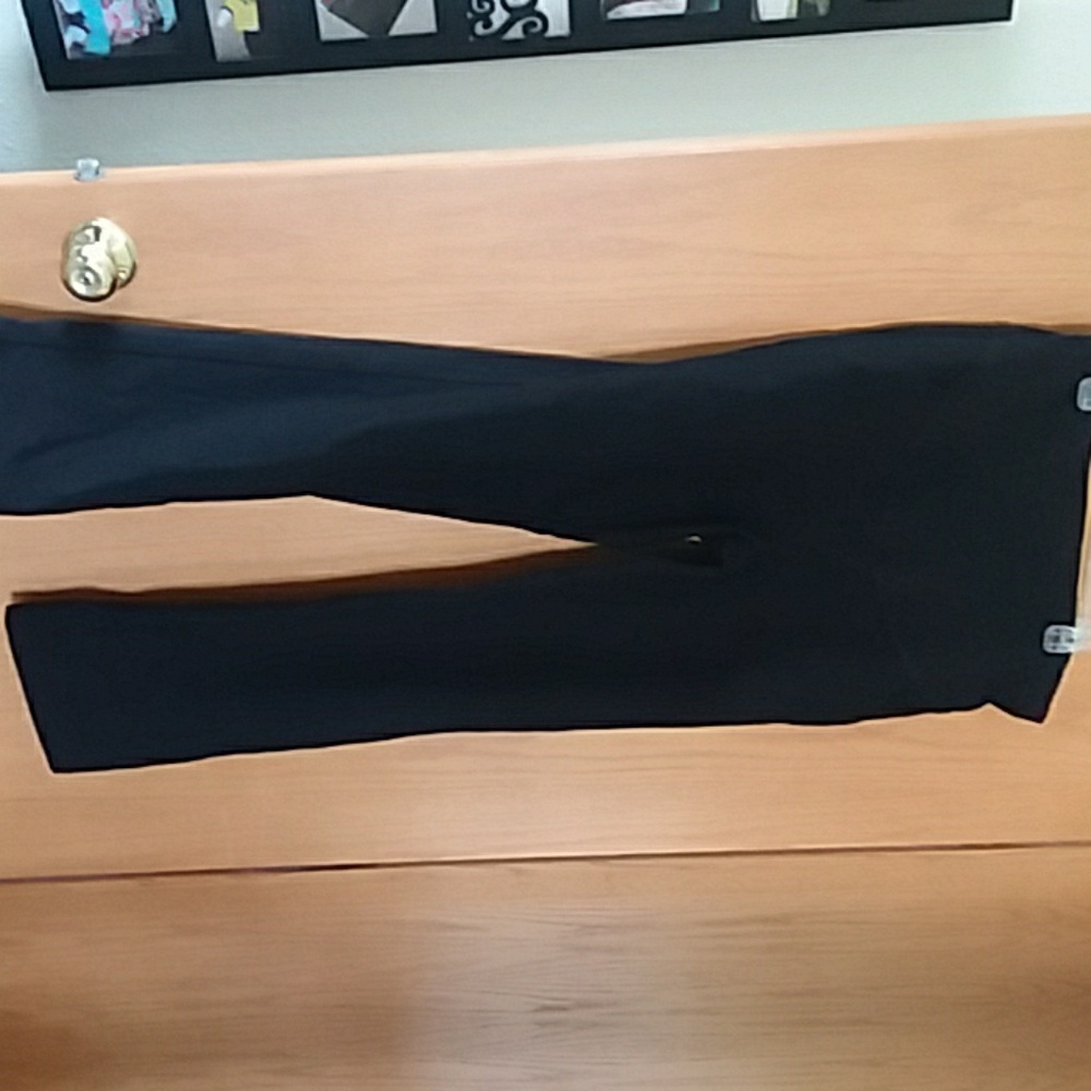 Black maternity stretchy dress pants